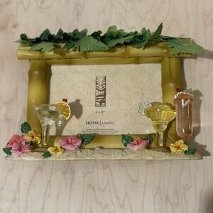 Home Studio Tiki Hut Margarita Martini Beach Bar 4x6 Picture Frame NEW